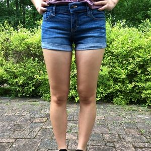 Abercrombie Kids Medium Wash Denim Short Shorts